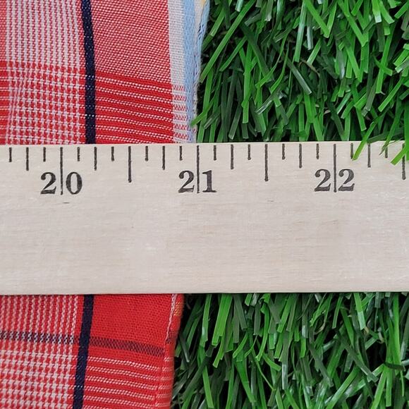 Vintage 80s Osh-Kosh Cowboy Plaid Shirt M/L 21x29 Pearl-Snap - Picture 5 of 12